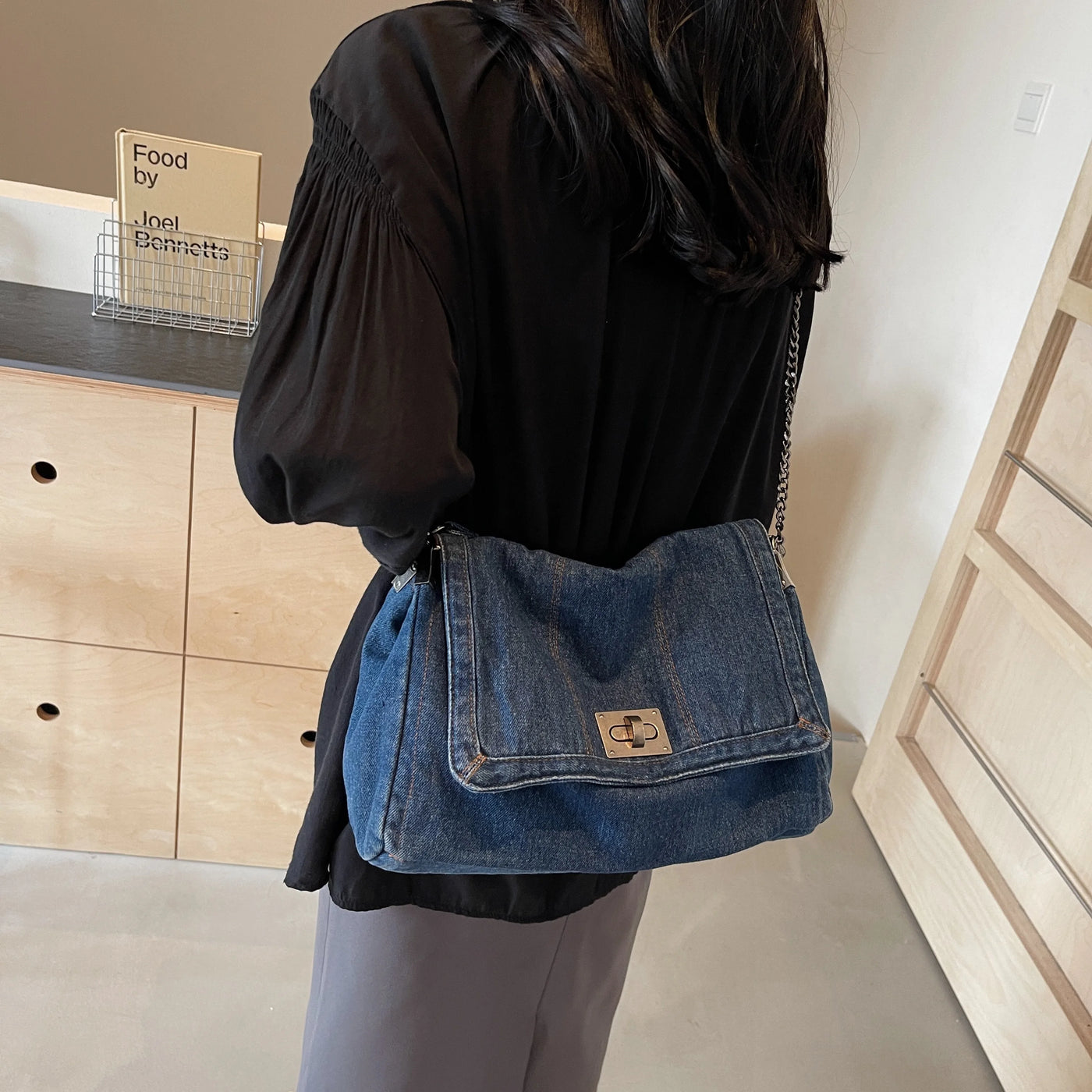 Kasi Denim Shoulder Bag