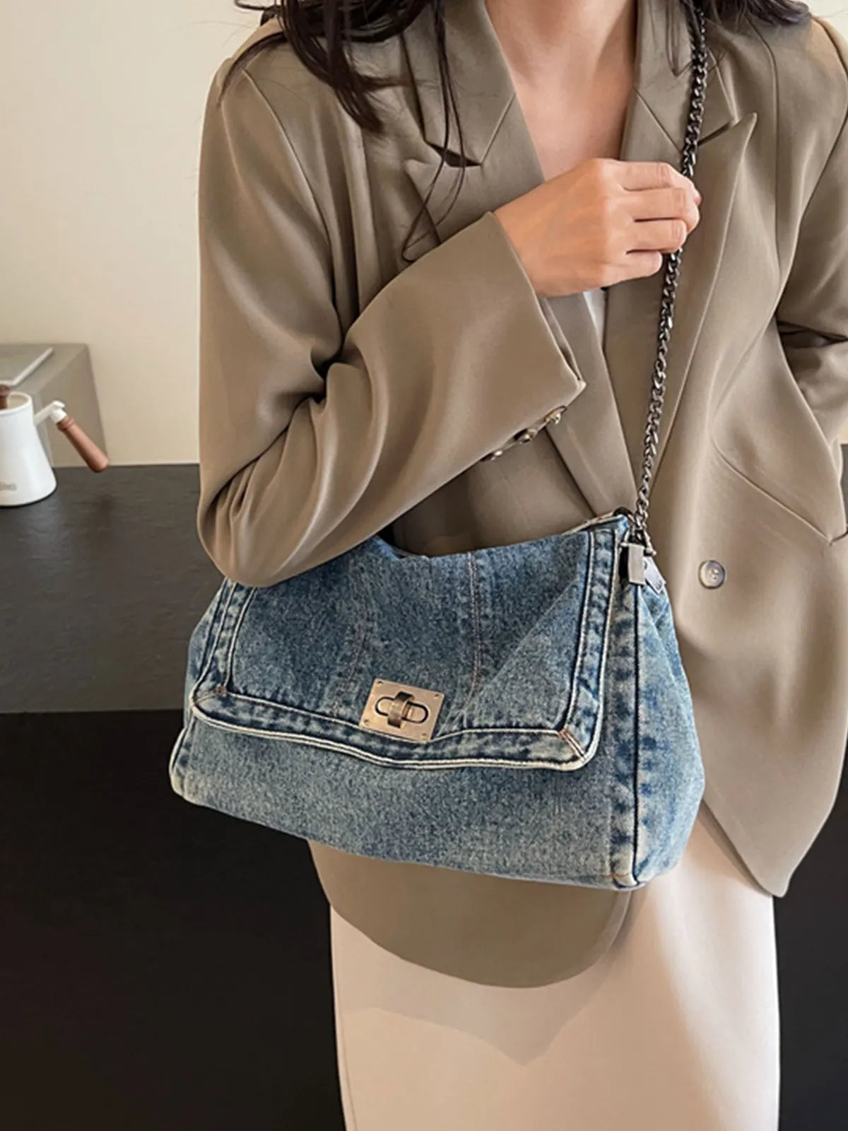 Kasi Denim Shoulder Bag