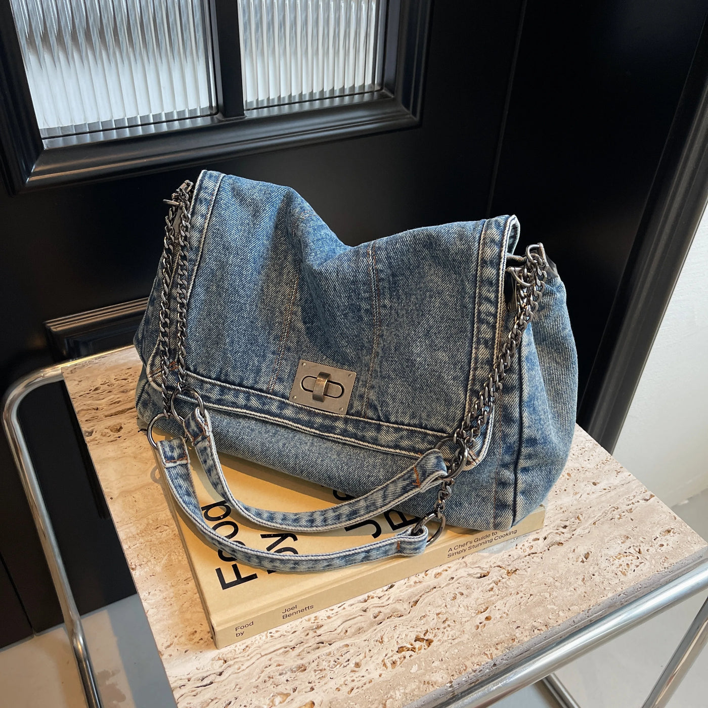 Kasi Denim Shoulder Bag