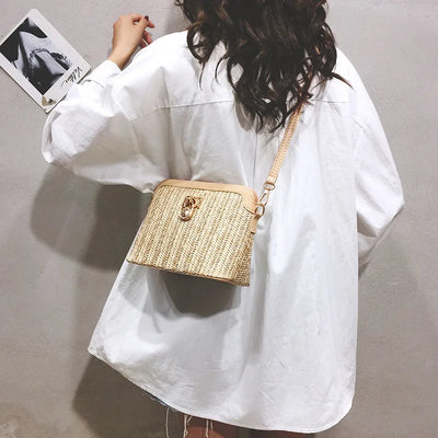 Aria Bohemian Straw Bag