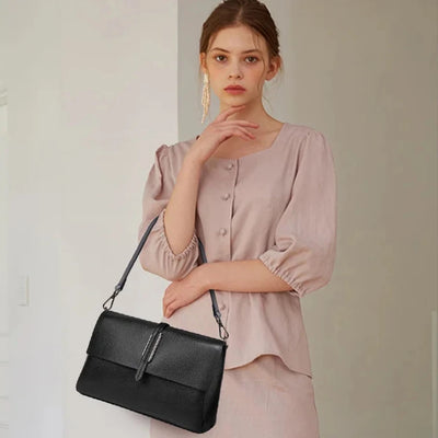 Amias Soft Leather Shoulder Bag