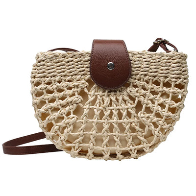 Sofia Semicircle Straw Bag