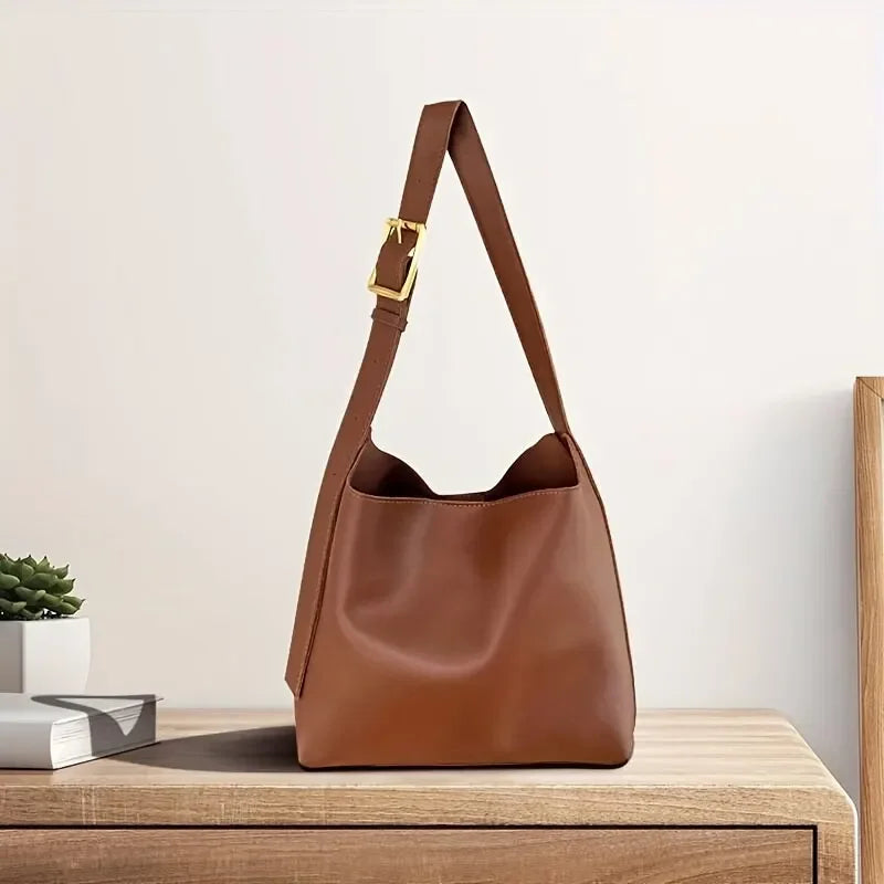 Stephanie Minimalist Leather Shoulder Bag