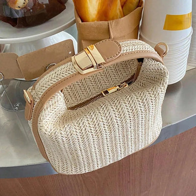 Ember Straw Handbag