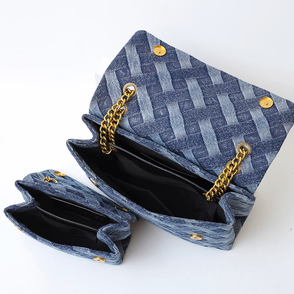 Goldthread Indigo Denim Bag