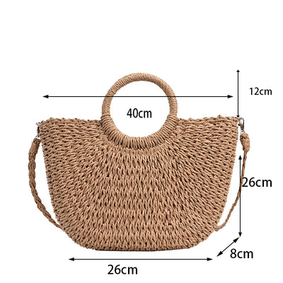 Alina Straw Seaside Bag