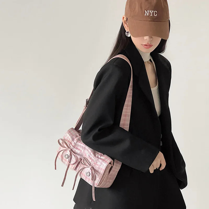 Lulu Pink Bow Bliss Shoulder Bag