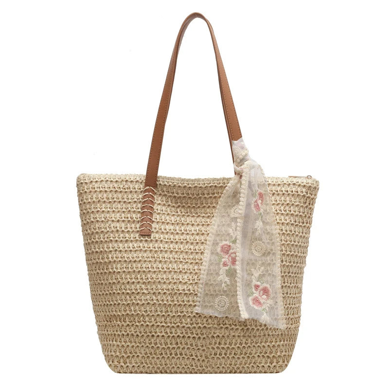 Marlow Straw Tote Bag