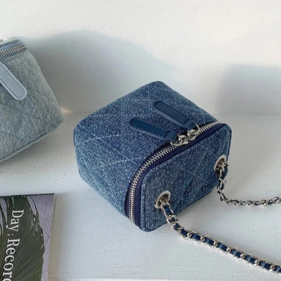 Zavia Box Denim Bag