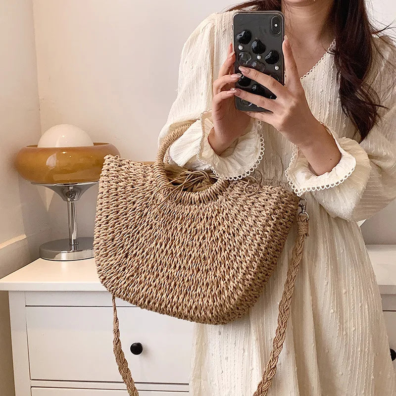 Alina Straw Seaside Bag