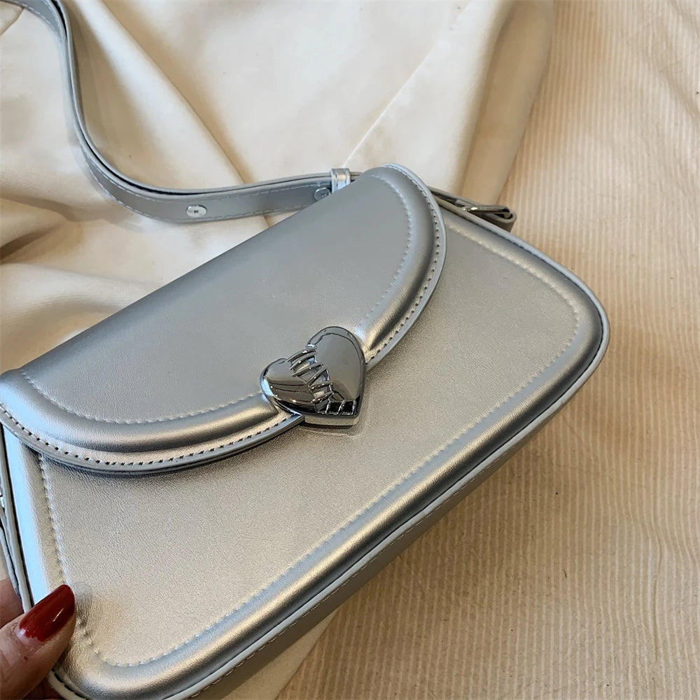 Eli Heart Buckle Crossbody Bag