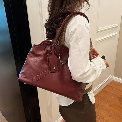 Malaya Leather Tote Bag