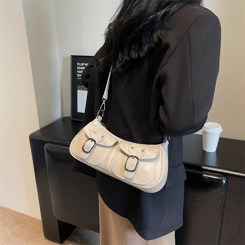 Zenyara Double Pockets Underarm Bag