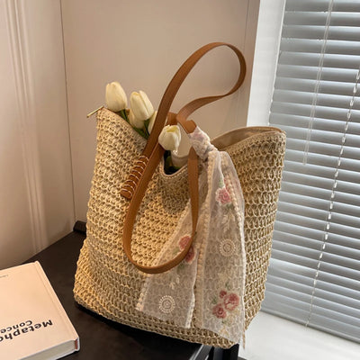 Marlow Straw Tote Bag