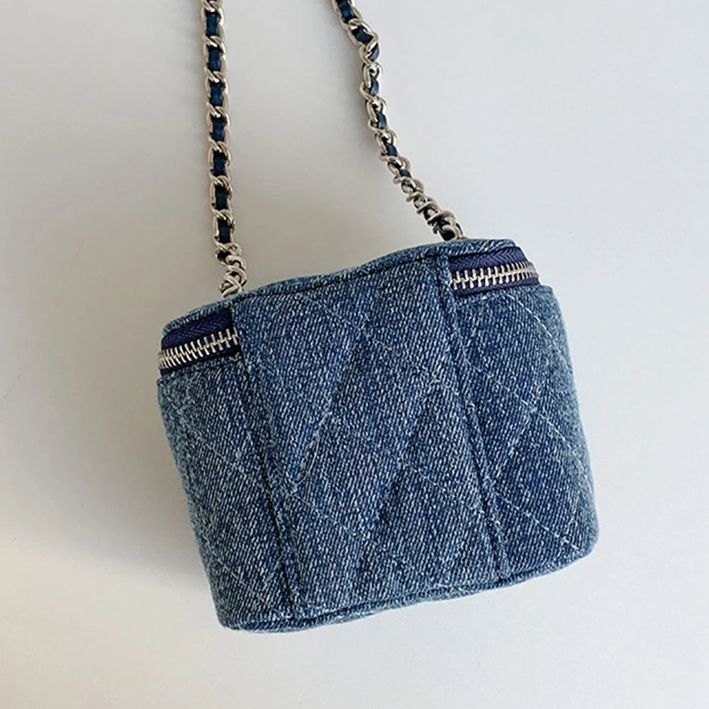 Zavia Box Denim Bag