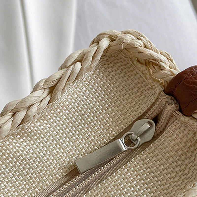 Sofia Semicircle Straw Bag