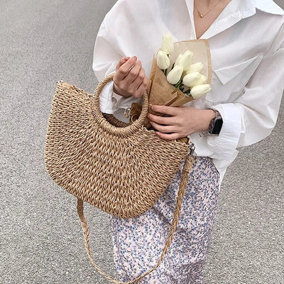 Alina Straw Seaside Bag