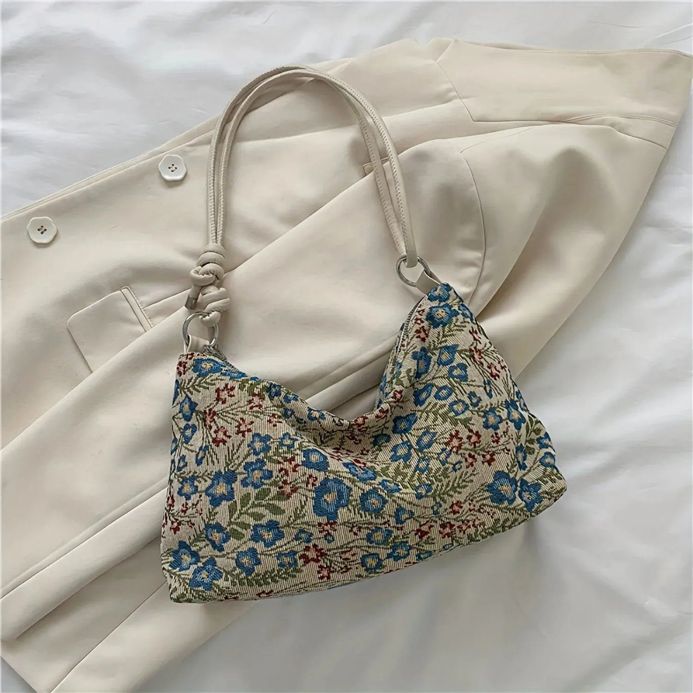 Thriving Floral Underarm Bag