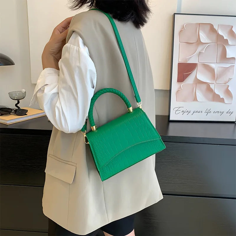 Sage Small Square Crossbody Bag