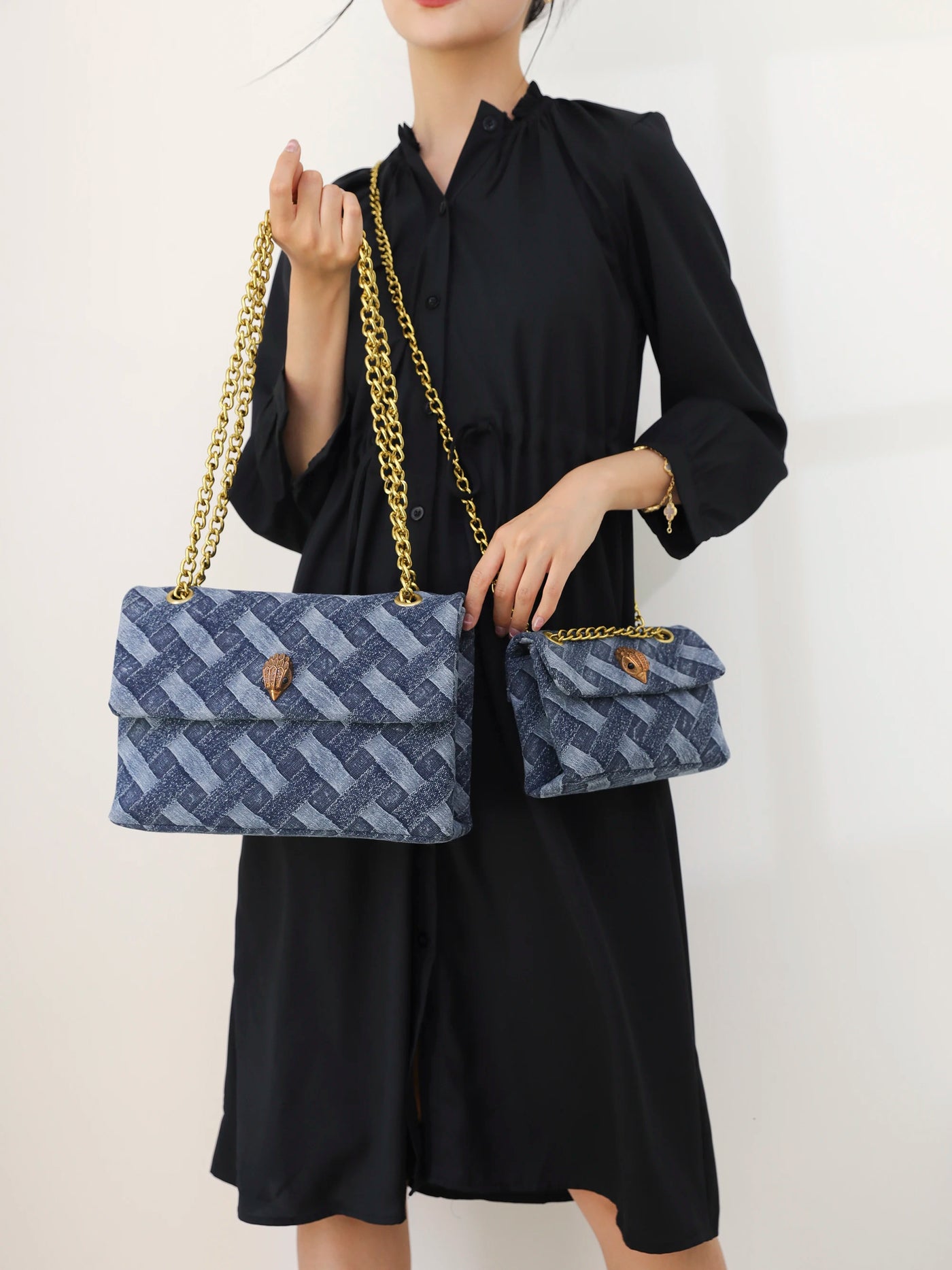 Goldthread Indigo Denim Bag