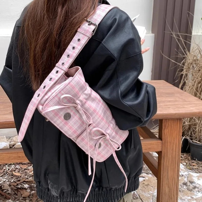 Lulu Pink Bow Bliss Shoulder Bag