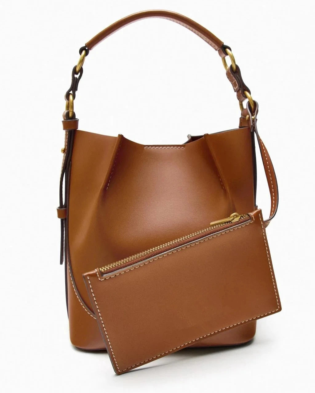 Delaney Wide Strap Bucket Bag