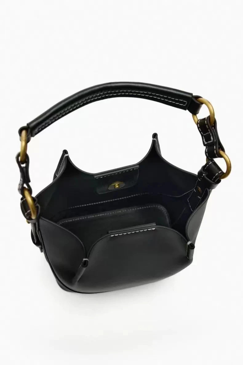 Delaney Wide Strap Bucket Bag