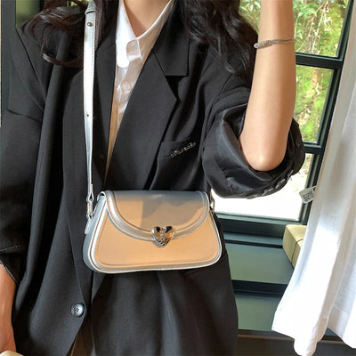 Eli Heart Buckle Crossbody Bag