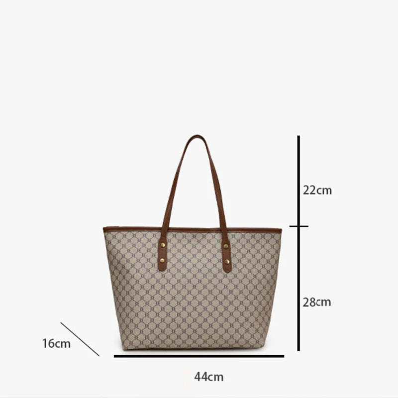 Miss Sally Leather Tote Bag