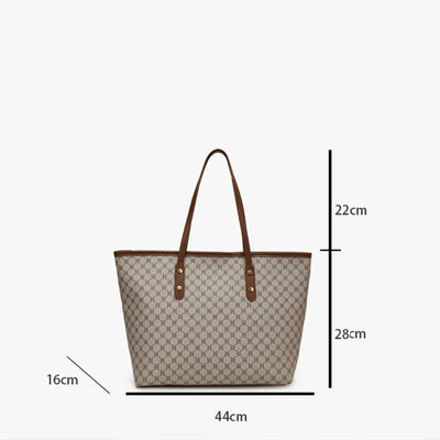 Miss Sally Leather Tote Bag