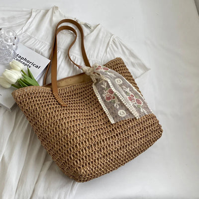 Marlow Straw Tote Bag