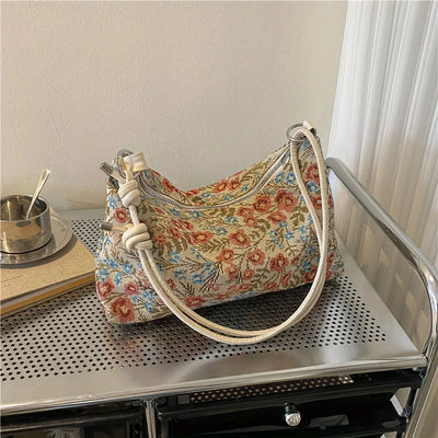 Thriving Floral Underarm Bag