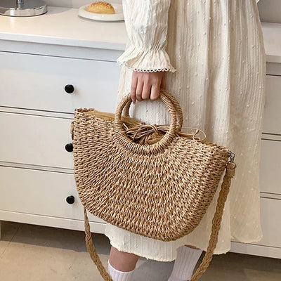 Alina Straw Seaside Bag