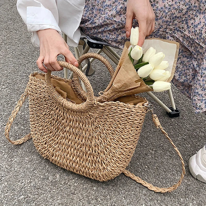 Alina Straw Seaside Bag