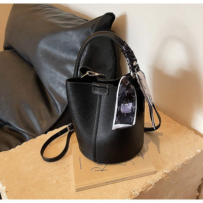 Keelyn Leather Bucket Bag