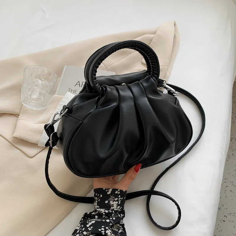 Luka Loop Pleated Small Handbag