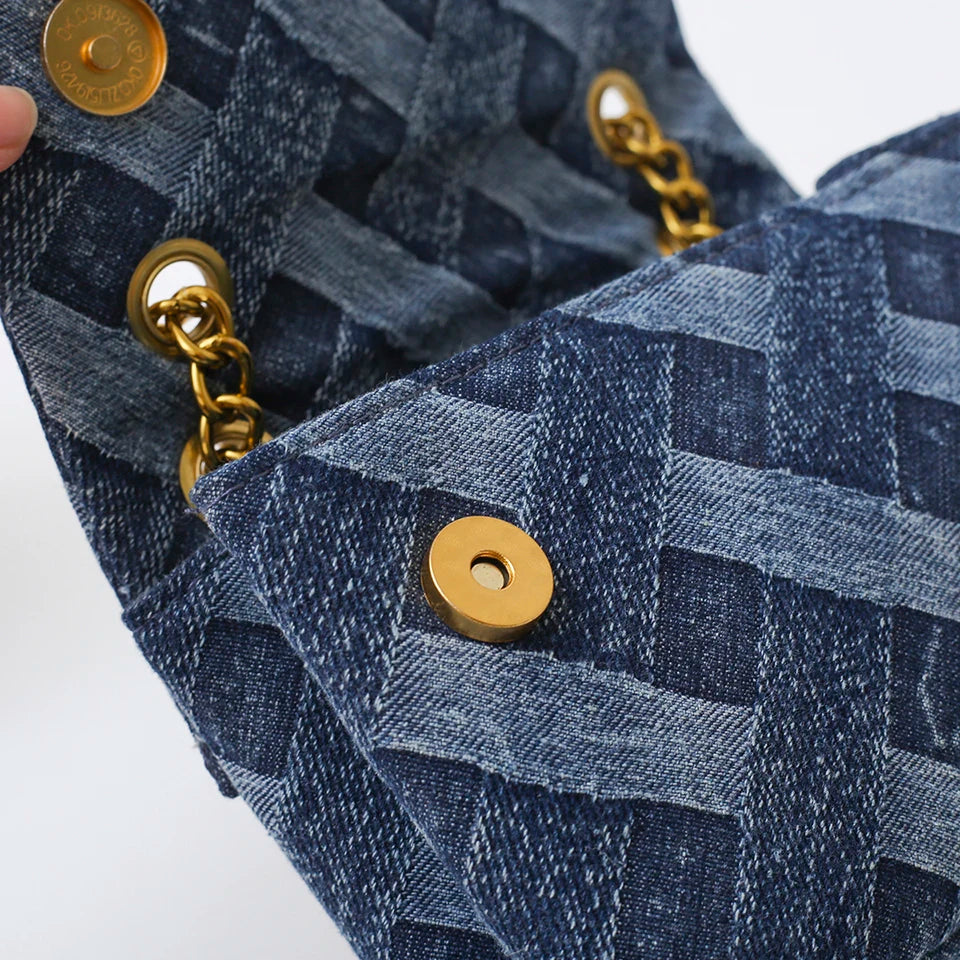 Goldthread Indigo Denim Bag