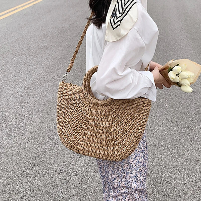 Alina Straw Seaside Bag