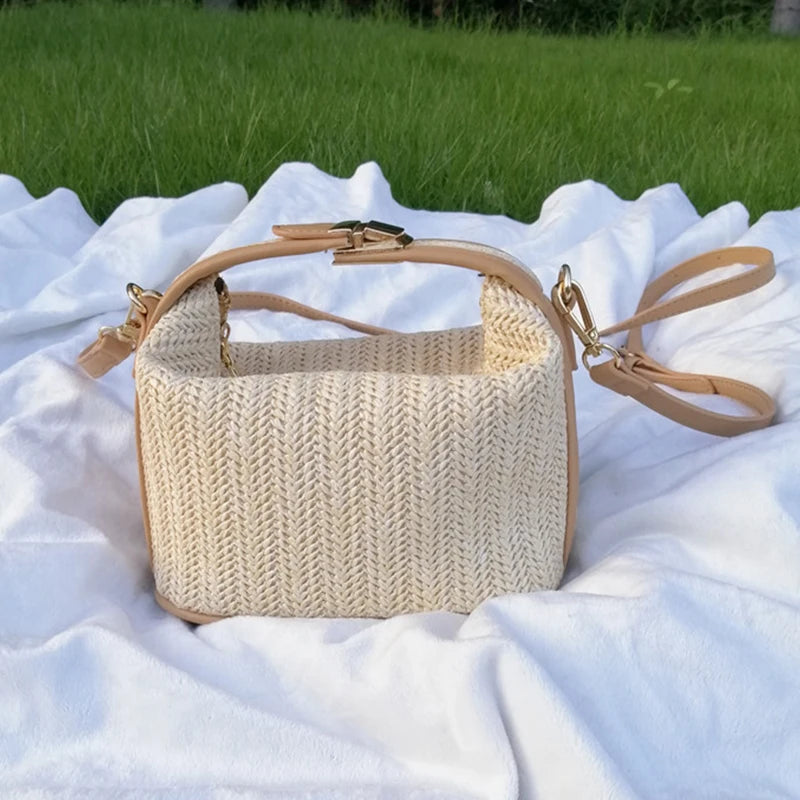 Ember Straw Handbag