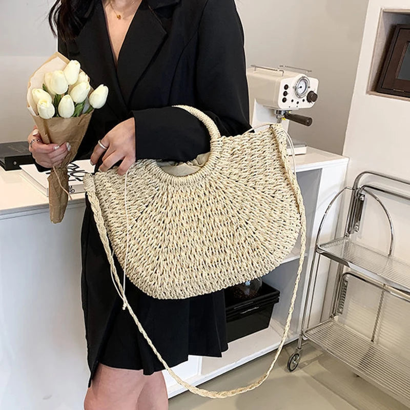 Alina Straw Seaside Bag